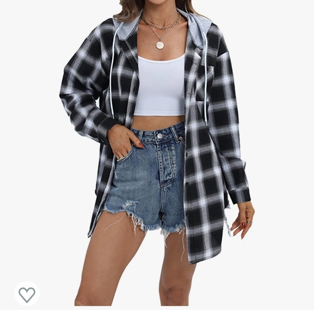 Faux flannel button up